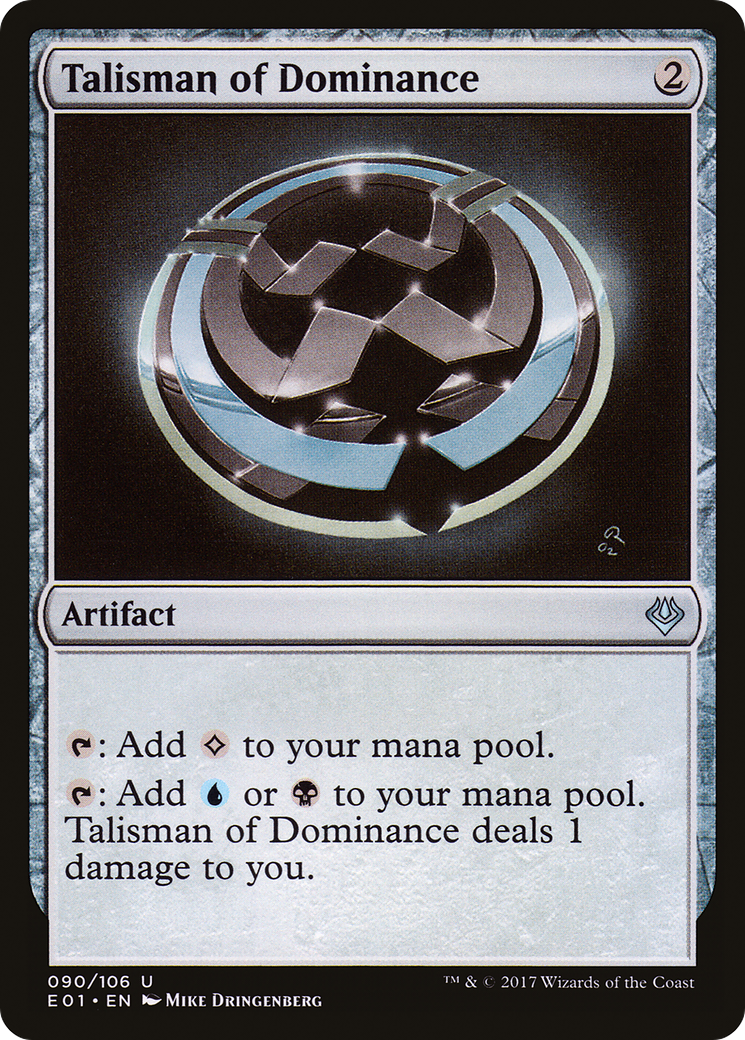 Talisman of Dominance (E01-090) - Archenemy: Nicol Bolas - Premium MTG Single from Wizards of the Coast - Just $0.34! Shop now at Game Crave Tournament Store