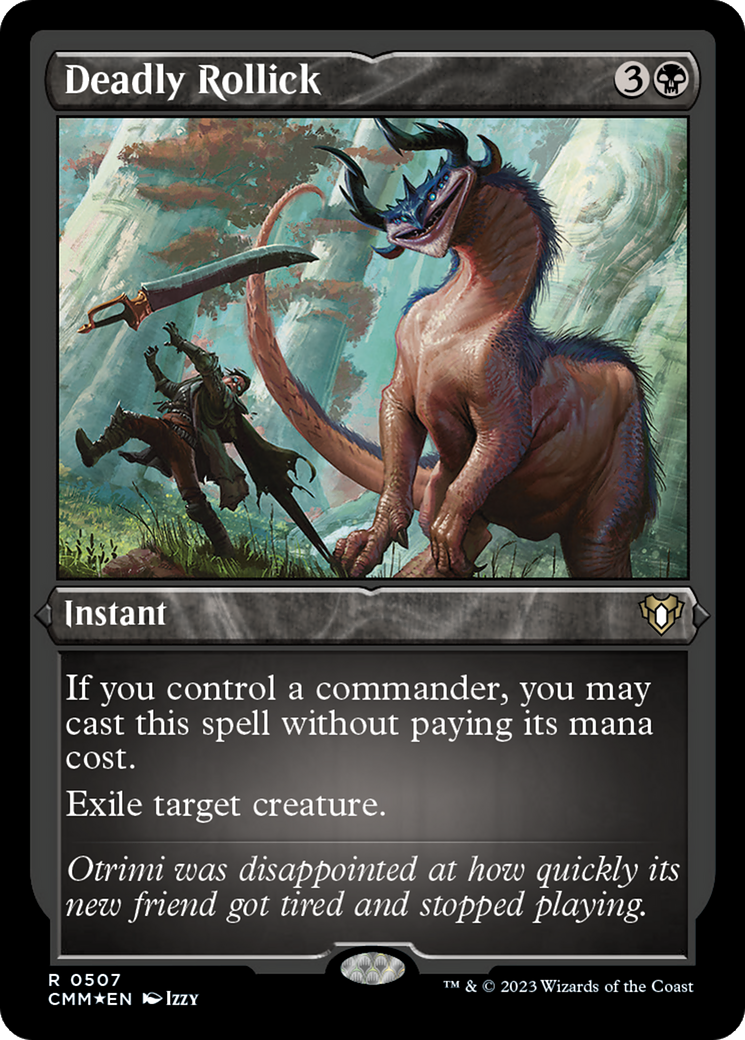 Deadly Rollick (CMM-507) - Commander Masters Etched Foil - Premium MTG Single from Wizards of the Coast - Just $15.38! Shop now at Game Crave Tournament Store