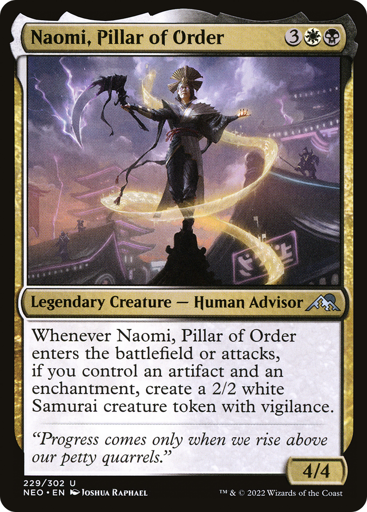 Naomi, Pillar of Order (NEO-229) - Kamigawa: Neon Dynasty - Premium MTG Single from Wizards of the Coast - Just $0.08! Shop now at Game Crave Tournament Store