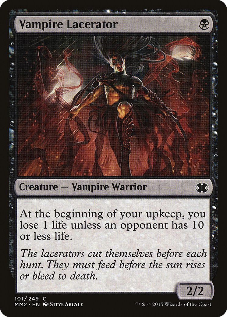 Vampire Lacerator (MM2-101) - Modern Masters 2015 - Premium MTG Single from Wizards of the Coast - Just $0.08! Shop now at Game Crave Tournament Store