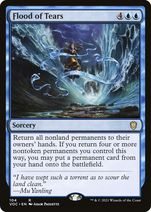 Flood of Tears (VOC-104) - Crimson Vow Commander - Premium MTG Single from Wizards of the Coast - Just $0.63! Shop now at Game Crave Tournament Store