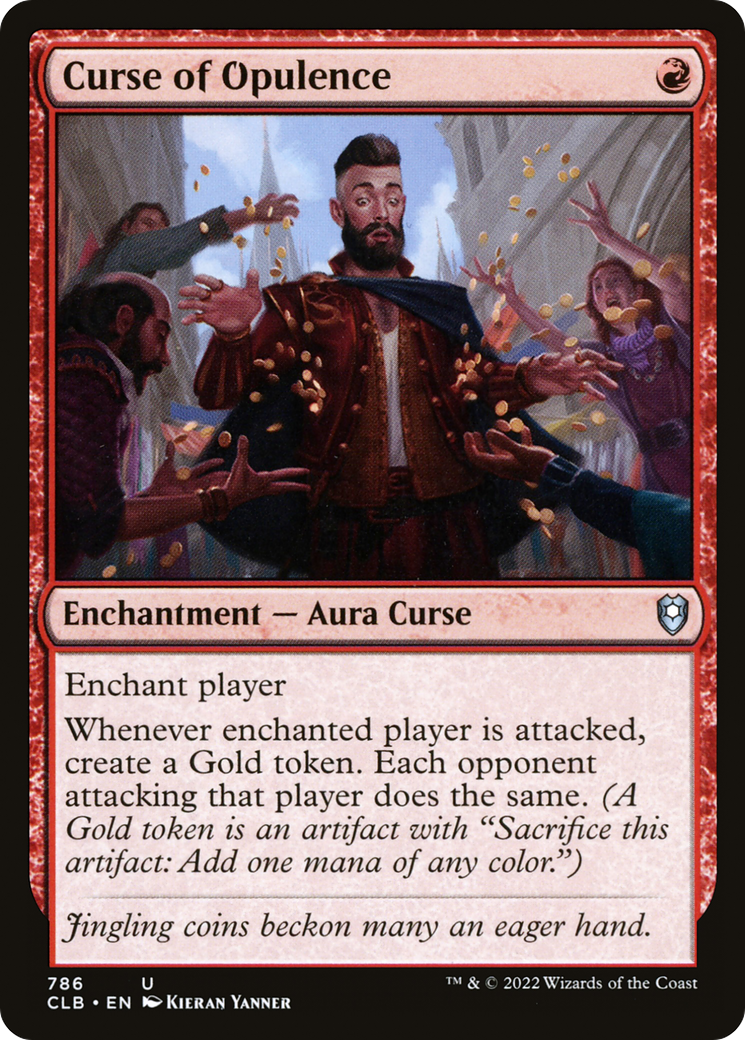 Curse of Opulence (CLB-786) - Commander Legends: Battle for Baldur's Gate - Premium MTG Single from Wizards of the Coast - Just $0.91! Shop now at Game Crave Tournament Store