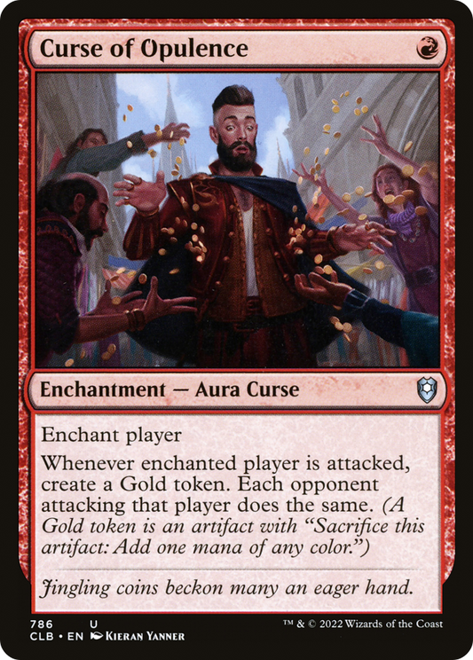 Curse of Opulence (CLB-786) - Commander Legends: Battle for Baldur's Gate - Premium MTG Single from Wizards of the Coast - Just $0.91! Shop now at Game Crave Tournament Store
