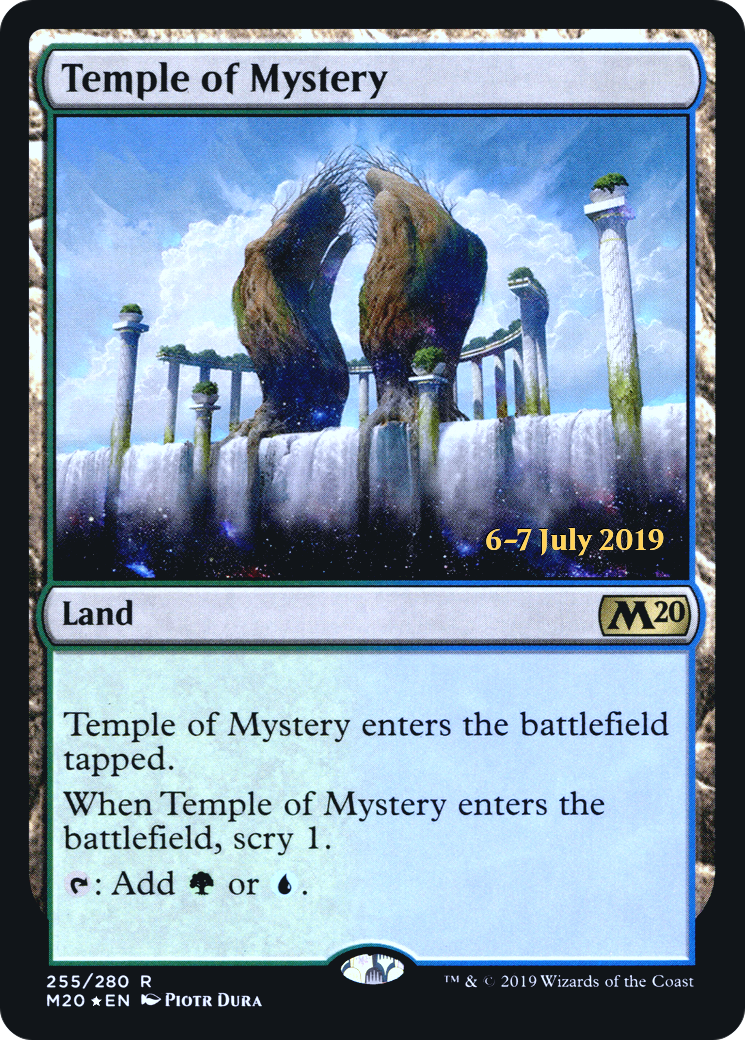 Temple of Mystery (PM20-255S) - Core Set 2020 Promos Foil - Premium MTG Single from Wizards of the Coast - Just $0.38! Shop now at Game Crave Tournament Store