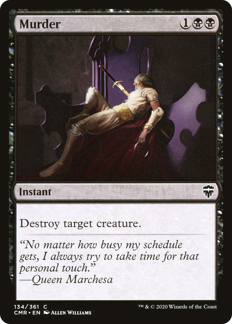 Murder (CMR-134) - Commander Legends Foil - Premium MTG Single from Wizards of the Coast - Just $0.25! Shop now at Game Crave Tournament Store