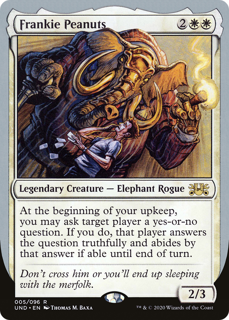 Frankie Peanuts (UND-005) - Unsanctioned - Premium MTG Single from Wizards of the Coast - Just $0.25! Shop now at Game Crave Tournament Store