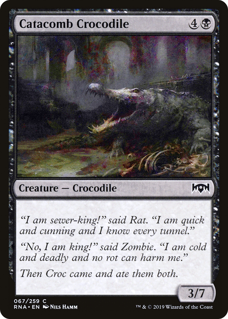 Catacomb Crocodile (RNA-067) - Ravnica Allegiance - Premium MTG Single from Wizards of the Coast - Just $0.08! Shop now at Game Crave Tournament Store