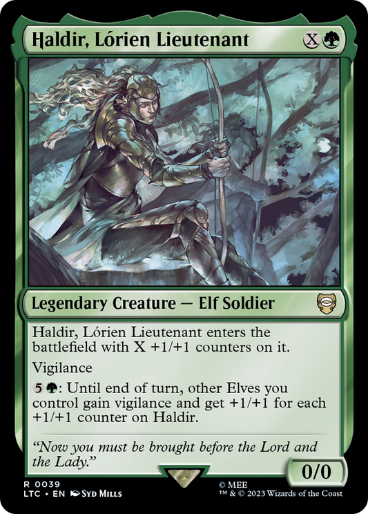 Haldir, Lórien Lieutenant (LTC-039) - Tales of Middle-earth Commander - Premium MTG Single from Wizards of the Coast - Just $0.08! Shop now at Game Crave Tournament Store