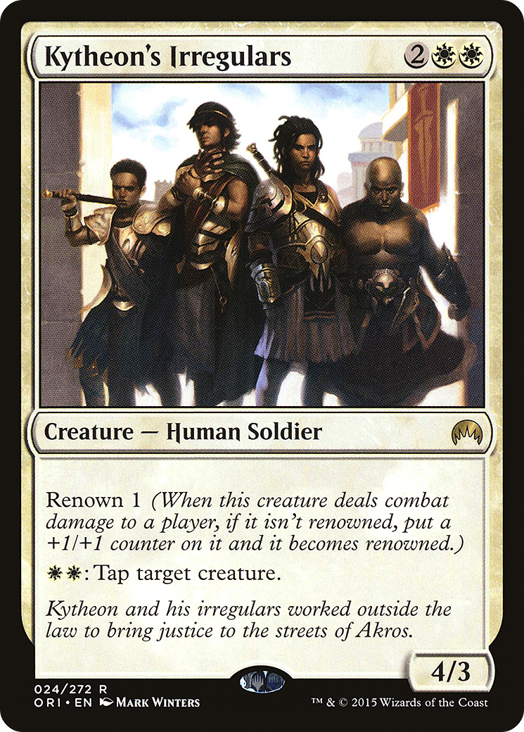 Kytheon's Irregulars (ORI-024) - Magic Origins Foil - Premium MTG Single from Wizards of the Coast - Just $0.08! Shop now at Game Crave Tournament Store