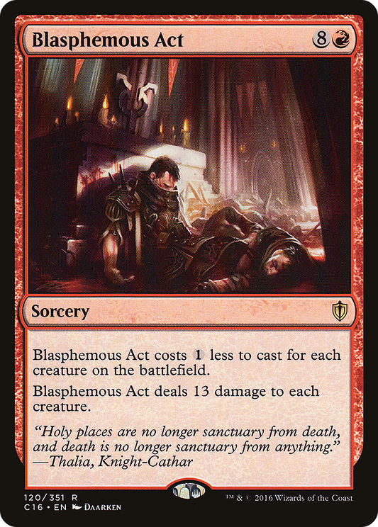 Blasphemous Act (C16-120) - Commander 2016 - Premium MTG Single from Wizards of the Coast - Just $0.65! Shop now at Game Crave Tournament Store