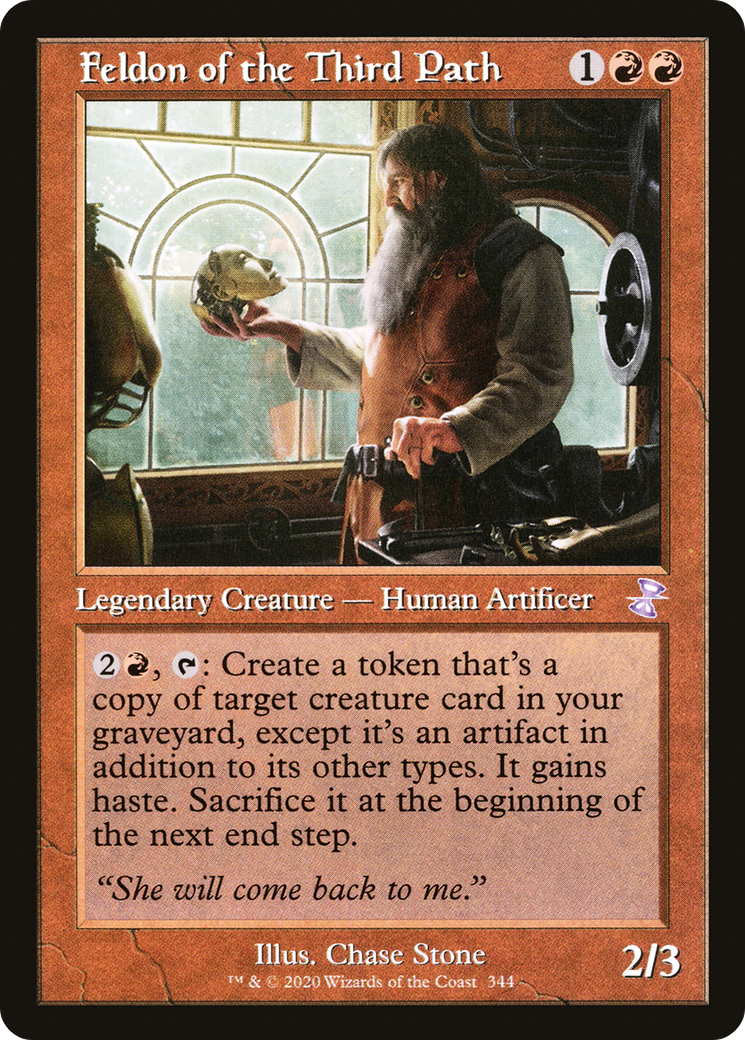 Feldon of the Third Path (TSR-344) - Time Spiral Remastered Foil - Premium MTG Single from Wizards of the Coast - Just $5.20! Shop now at Game Crave Tournament Store