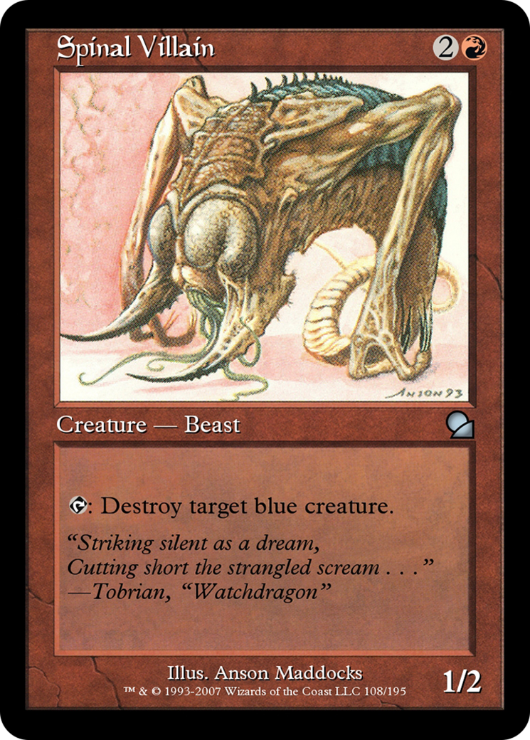 Spinal Villain (ME1-108) - Masters Edition Foil - Premium MTG Single from Wizards of the Coast - Just $0! Shop now at Game Crave Tournament Store
