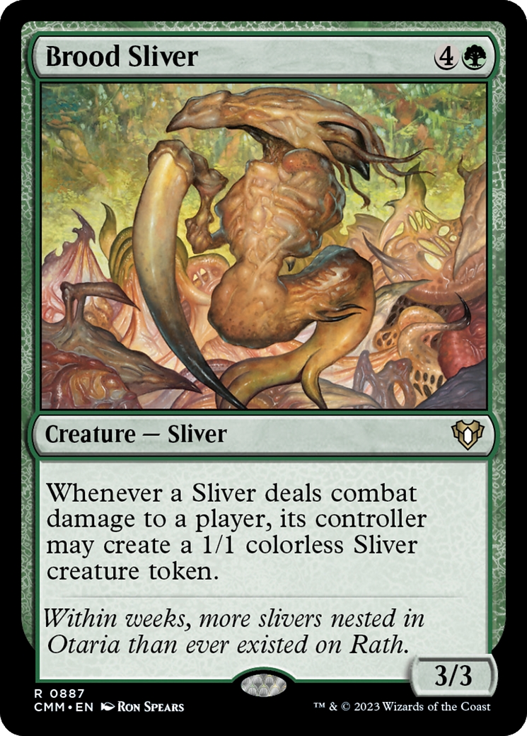 Brood Sliver (CMM-887) - Commander Masters - Premium MTG Single from Wizards of the Coast - Just $0.34! Shop now at Game Crave Tournament Store