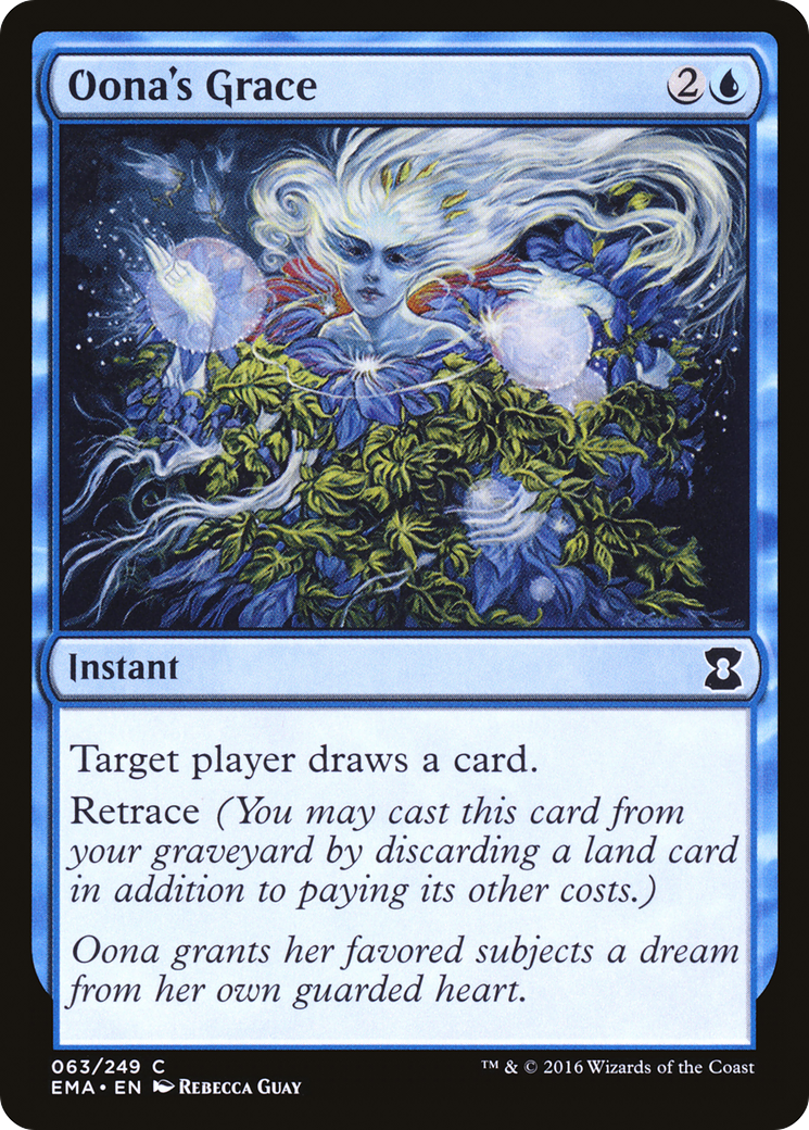 Oona's Grace (EMA-063) - Eternal Masters Foil - Premium MTG Single from Wizards of the Coast - Just $0.09! Shop now at Game Crave Tournament Store