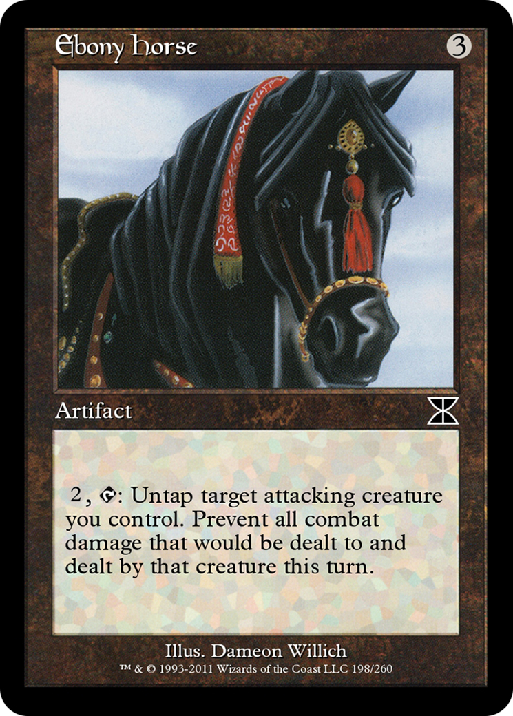 Ebony Horse (ME4-198) - Masters Edition IV Foil - Premium MTG Single from Wizards of the Coast - Just $0! Shop now at Game Crave Tournament Store