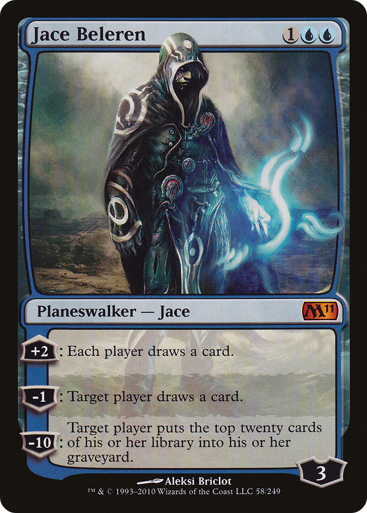 Jace Beleren (M11-058) - Magic 2011 Foil - Premium MTG Single from Wizards of the Coast - Just $8.18! Shop now at Game Crave Tournament Store