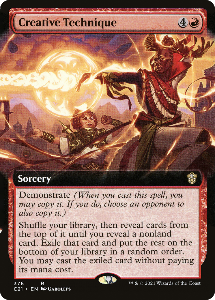 Creative Technique (C21-376) - Commander 2021: (Extended Art) - Premium MTG Single from Wizards of the Coast - Just $0.74! Shop now at Game Crave Tournament Store