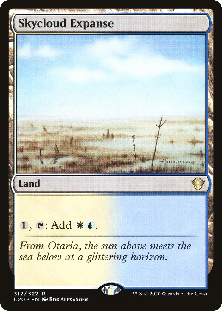 Skycloud Expanse (C20-312) - Commander 2020 - Premium MTG Single from Wizards of the Coast - Just $0.08! Shop now at Game Crave Tournament Store