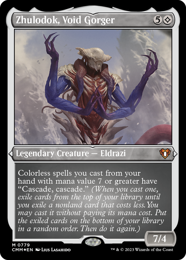 Zhulodok, Void Gorger (CMM-779) - Commander Masters Etched Foil - Premium MTG Single from Wizards of the Coast - Just $0.72! Shop now at Game Crave Tournament Store