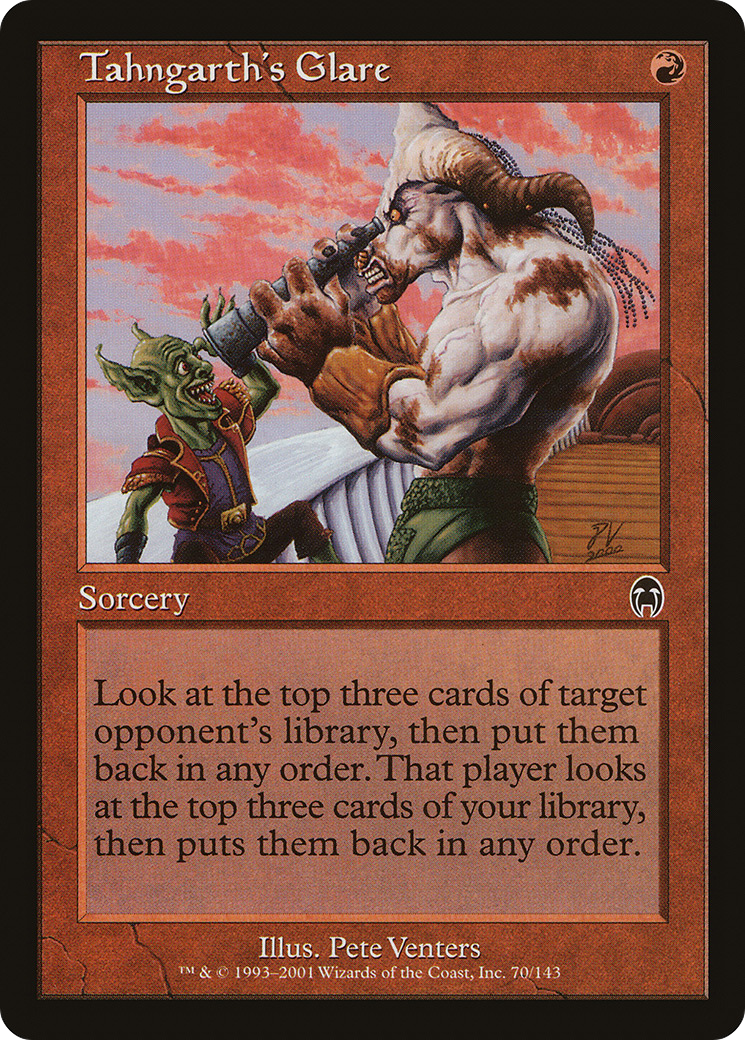 Tahngarth's Glare (APC-070) - Apocalypse - Premium MTG Single from Wizards of the Coast - Just $0.08! Shop now at Game Crave Tournament Store