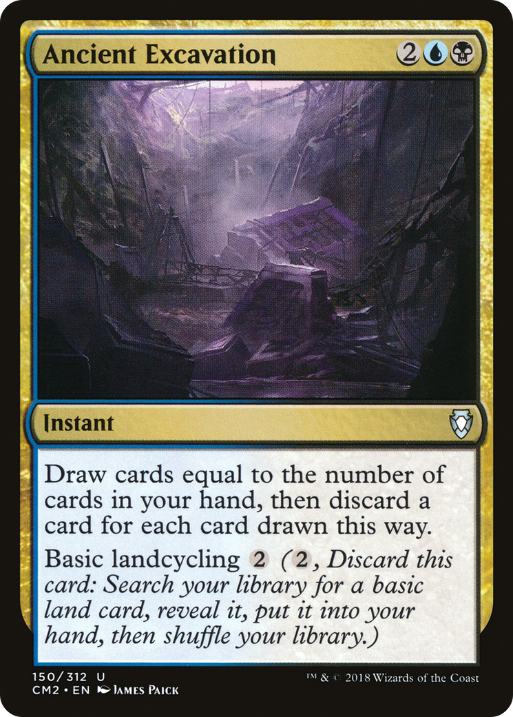 Ancient Excavation (CM2-150) - Commander Anthology Volume II - Premium MTG Single from Wizards of the Coast - Just $0.28! Shop now at Game Crave Tournament Store