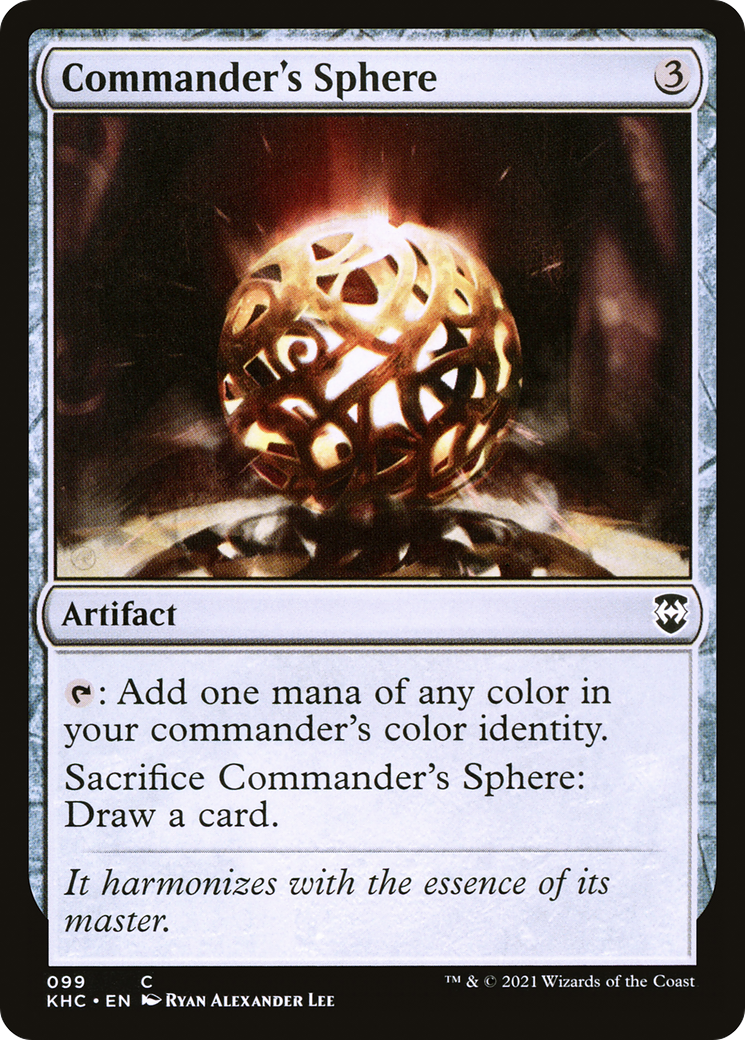 Commander's Sphere (KHC-099) - Kaldheim Commander - Premium MTG Single from Wizards of the Coast - Just $0.08! Shop now at Game Crave Tournament Store