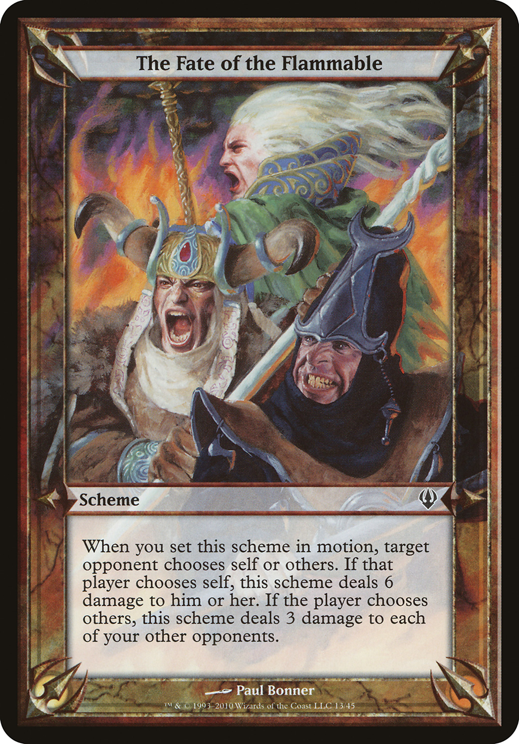 The Fate of the Flammable (OARC-13★) - Archenemy Schemes - Premium MTG Single from Wizards of the Coast - Just $9.60! Shop now at Game Crave Tournament Store
