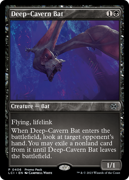 Deep-Cavern Bat (LCI-406) - The Lost Caverns of Ixalan Foil - Premium MTG Single from Wizards of the Coast - Just $0.65! Shop now at Game Crave Tournament Store