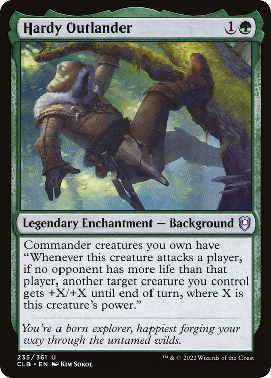 Hardy Outlander (CLB-235) - Commander Legends: Battle for Baldur's Gate - Premium MTG Single from Wizards of the Coast - Just $0.08! Shop now at Game Crave Tournament Store