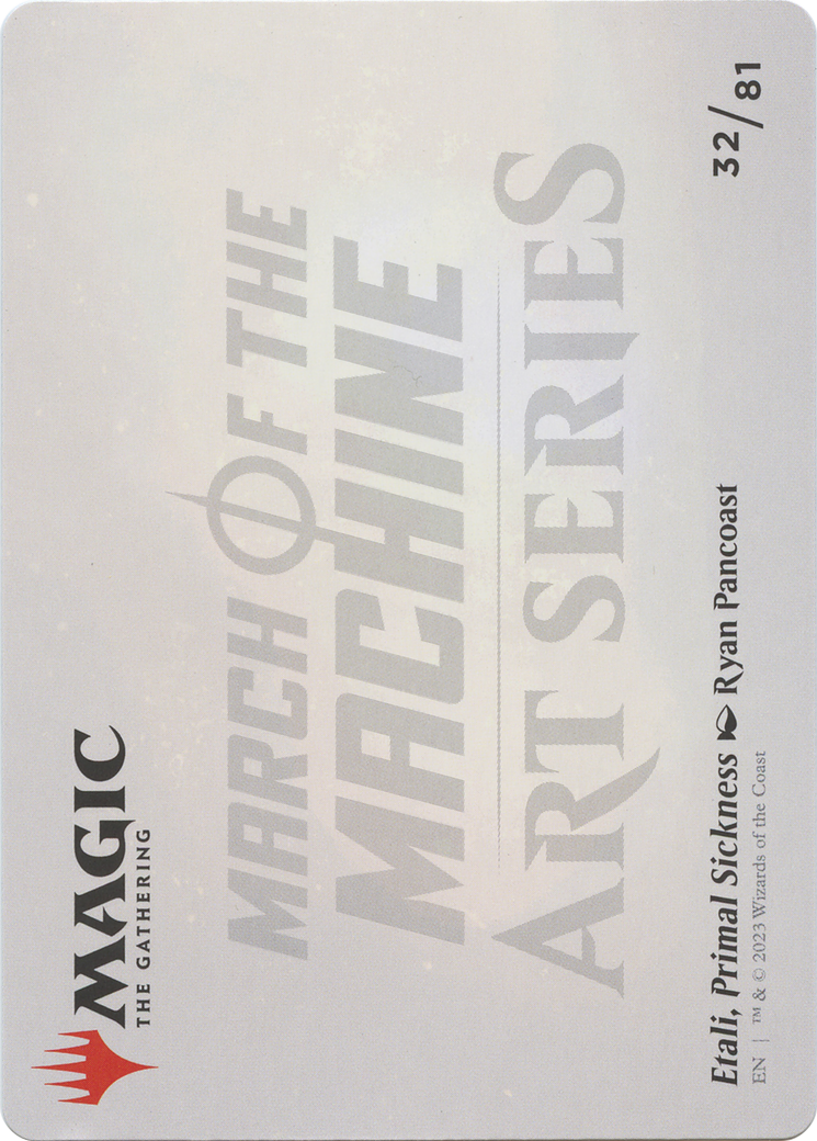 Etali, Primal Sickness // Etali, Primal Sickness (AMOM-032) - March of the Machine Art Series (Borderless) Foil - Premium MTG Single from Wizards of the Coast - Just $0! Shop now at Game Crave Tournament Store