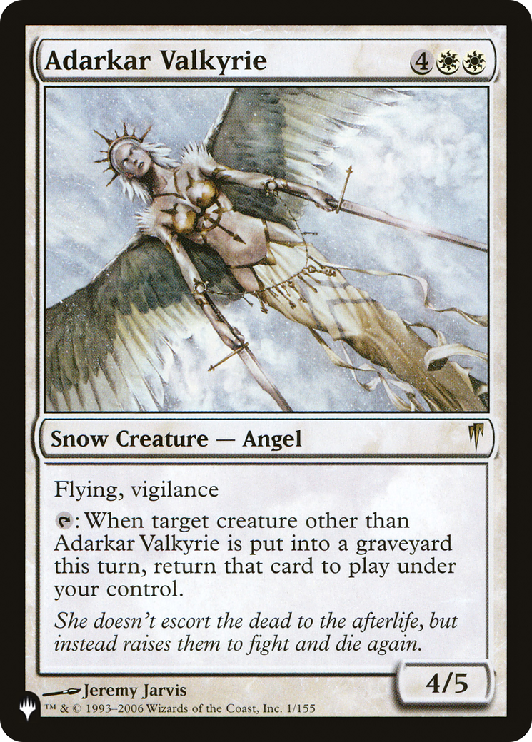 Adarkar Valkyrie (PLIST-302) - The List - Premium MTG Single from Wizards of the Coast - Just $5.92! Shop now at Game Crave Tournament Store