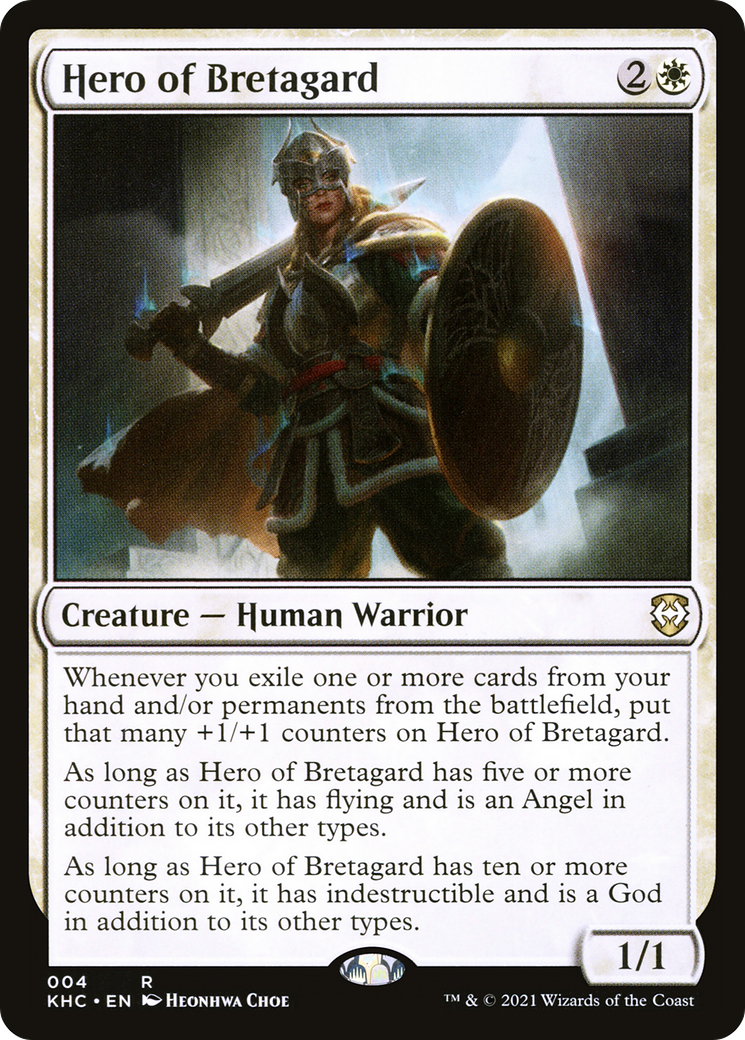 Hero of Bretagard (KHC-004) - Kaldheim Commander - Premium MTG Single from Wizards of the Coast - Just $0.08! Shop now at Game Crave Tournament Store