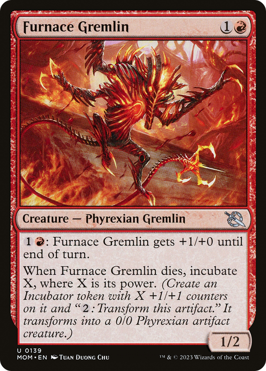 Furnace Gremlin (MOM-139) - March of the Machine - Premium MTG Single from Wizards of the Coast - Just $0.08! Shop now at Game Crave Tournament Store