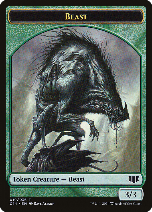 Beast (TC14-019) - Commander 2014 Tokens - Premium MTG Single from Wizards of the Coast - Just $0! Shop now at Game Crave Tournament Store