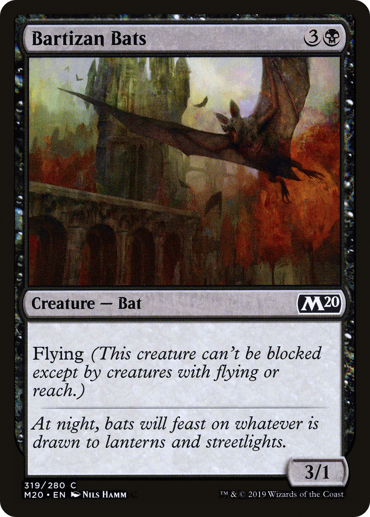 Bartizan Bats (M20-319) - Core Set 2020 - Premium MTG Single from Wizards of the Coast - Just $0.08! Shop now at Game Crave Tournament Store