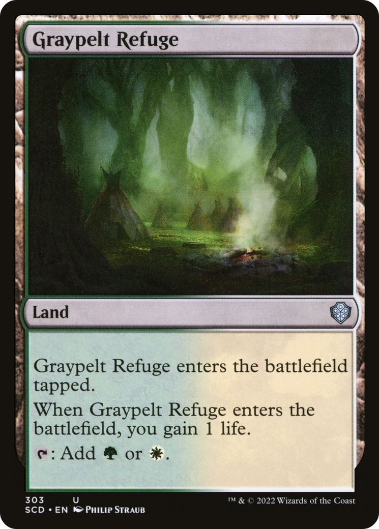 Graypelt Refuge (SCD-303) - Starter Commander Decks - Premium MTG Single from Wizards of the Coast - Just $0.08! Shop now at Game Crave Tournament Store