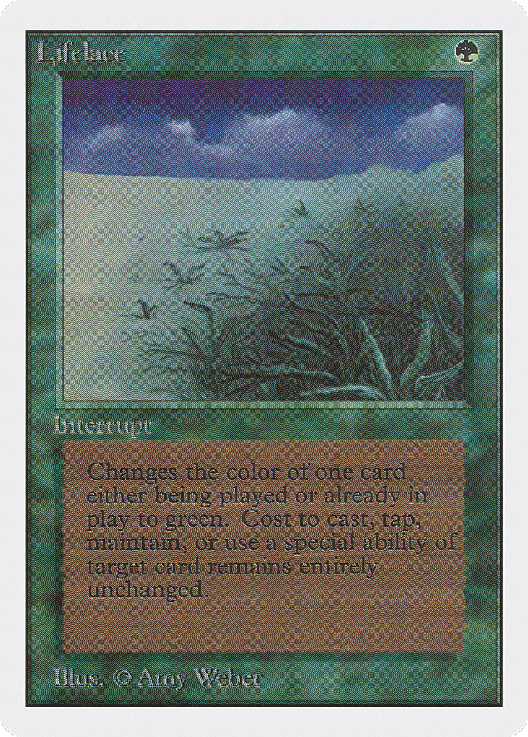 Lifelace (2ED-208) - Unlimited Edition - Premium MTG Single from Wizards of the Coast - Just $4.70! Shop now at Game Crave Tournament Store