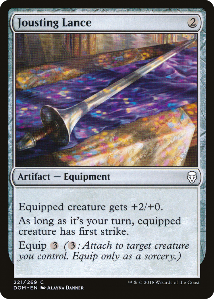 Jousting Lance (DOM-221) - Dominaria - Premium MTG Single from Wizards of the Coast - Just $0.08! Shop now at Game Crave Tournament Store