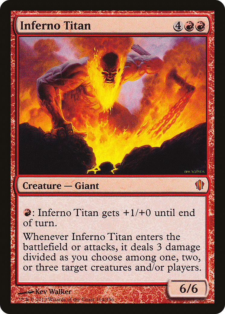 Inferno Titan (C13-114) - Commander 2013 - Premium MTG Single from Wizards of the Coast - Just $0.11! Shop now at Game Crave Tournament Store