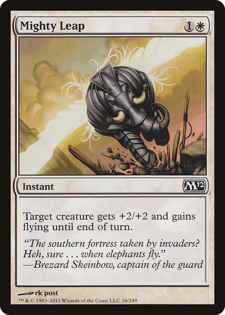 Mighty Leap (M12-026) - Magic 2012 - Premium MTG Single from Wizards of the Coast - Just $0.08! Shop now at Game Crave Tournament Store