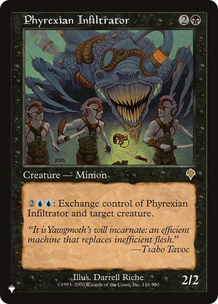Phyrexian Infiltrator (PLIST-1045) - The List - Premium MTG Single from Wizards of the Coast - Just $0.25! Shop now at Game Crave Tournament Store