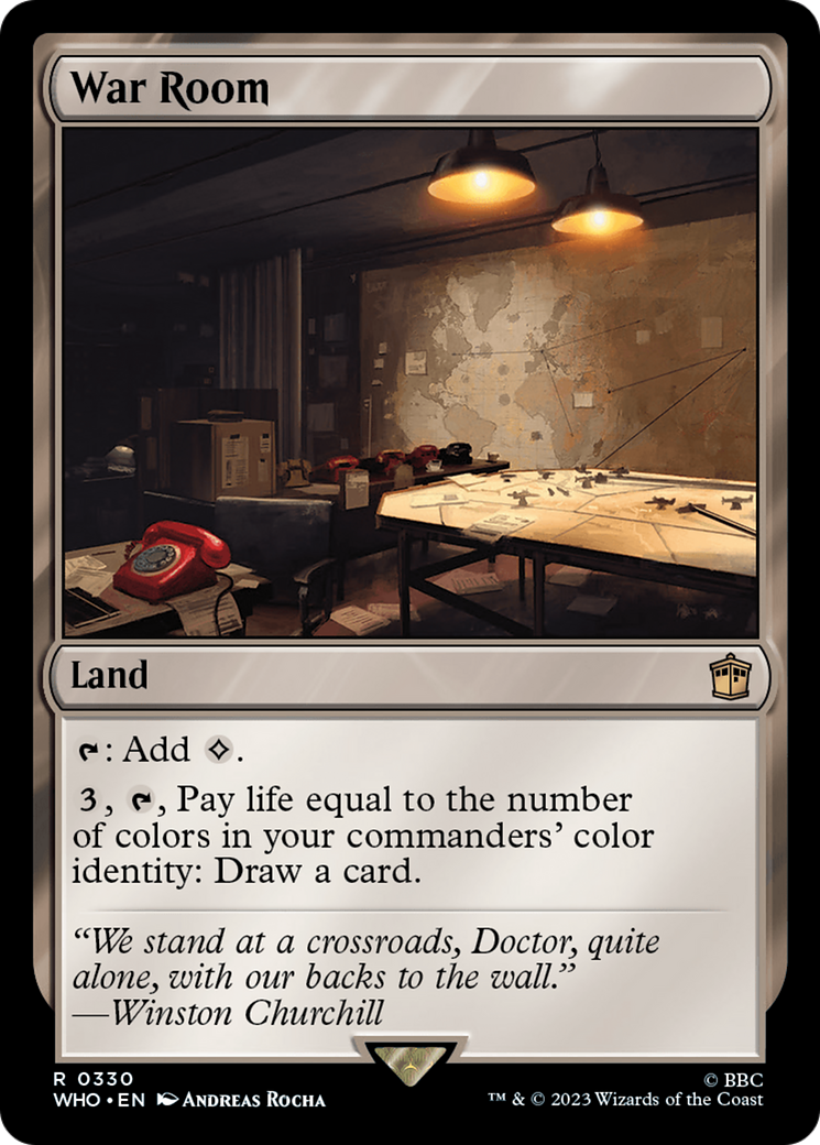 War Room (WHO-330) - Doctor Who Foil - Premium MTG Single from Wizards of the Coast - Just $1.16! Shop now at Game Crave Tournament Store