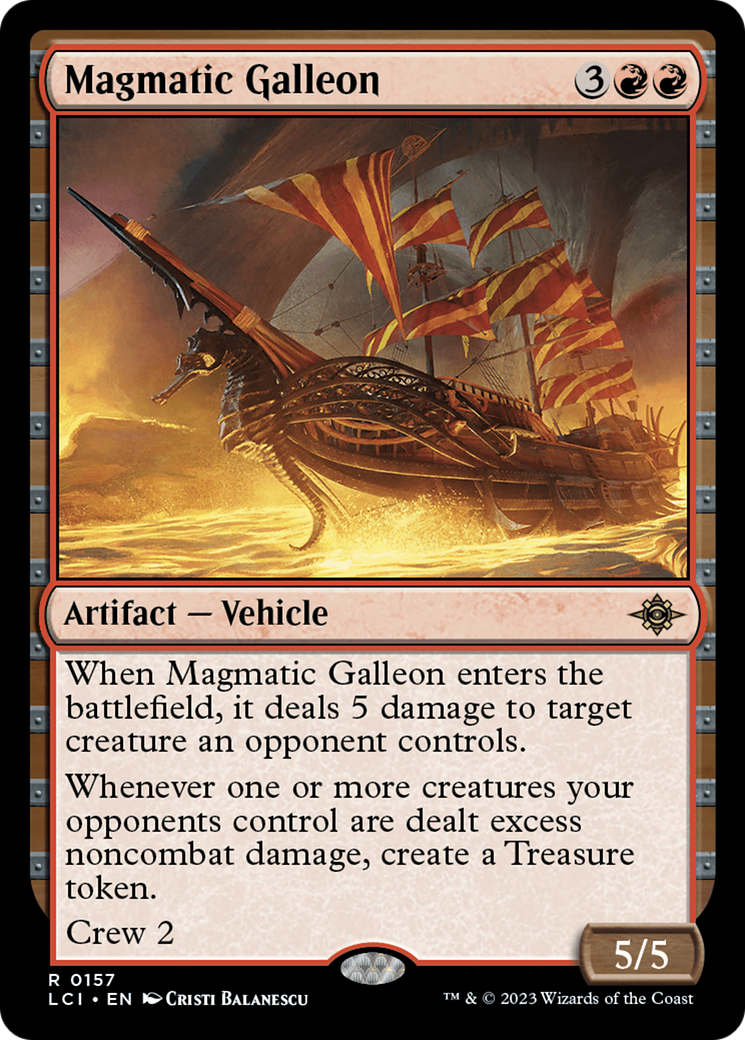 Magmatic Galleon (LCI-157) - The Lost Caverns of Ixalan - Premium MTG Single from Wizards of the Coast - Just $0.08! Shop now at Game Crave Tournament Store
