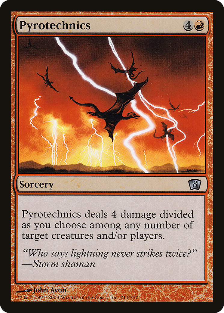 Pyrotechnics (8ED-211★) - Eighth Edition Foil - Premium MTG Single from Wizards of the Coast - Just $0.13! Shop now at Game Crave Tournament Store
