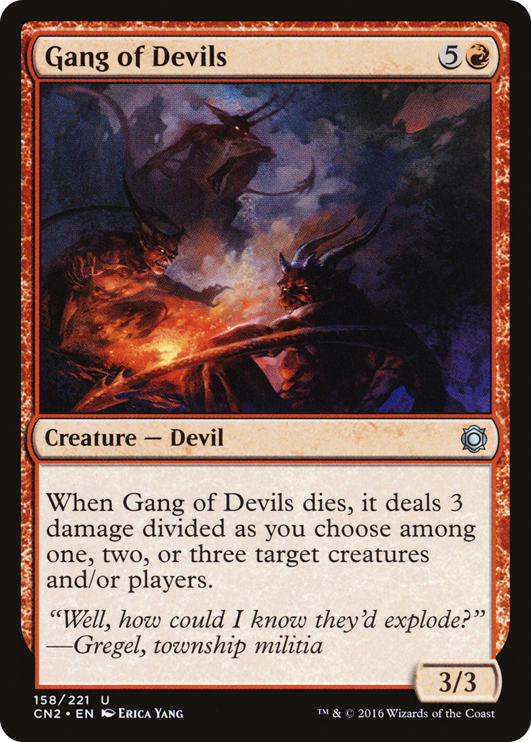 Gang of Devils (CN2-158) - Conspiracy: Take the Crown - Premium MTG Single from Wizards of the Coast - Just $0.25! Shop now at Game Crave Tournament Store