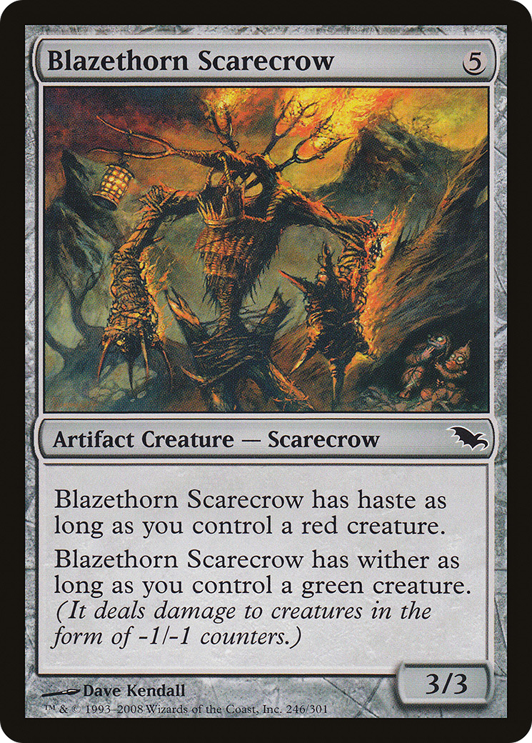 Blazethorn Scarecrow (SHM-246) - Shadowmoor - Premium MTG Single from Wizards of the Coast - Just $0.08! Shop now at Game Crave Tournament Store