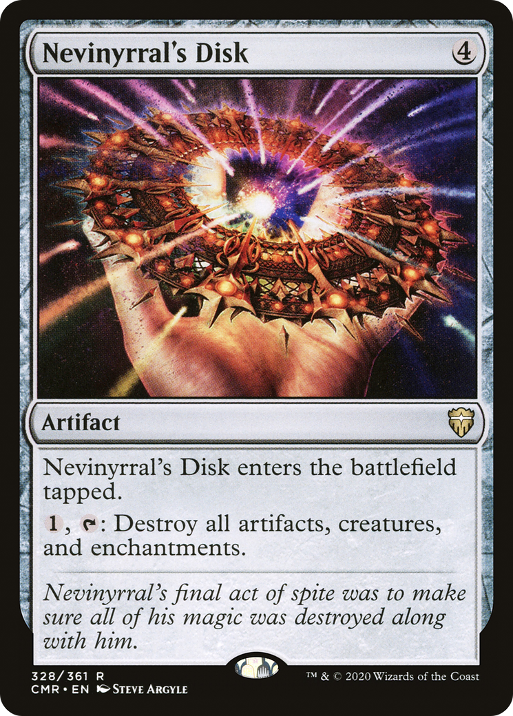 Nevinyrral's Disk (CMR-328) - Commander Legends Foil - Premium MTG Single from Wizards of the Coast - Just $0.36! Shop now at Game Crave Tournament Store