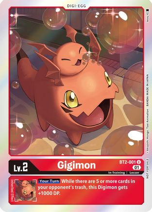 Gigimon (ST-11 Special Entry Pack) (BT2-001) - Release Special Booster Foil - Premium Digimon Single from Bandai - Just $0.28! Shop now at Game Crave Tournament Store