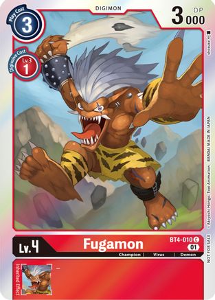 Fugamon (ST-11 Special Entry Pack) (BT4-010) - Great Legend Foil - Premium Digimon Single from Bandai - Just $0.12! Shop now at Game Crave Tournament Store