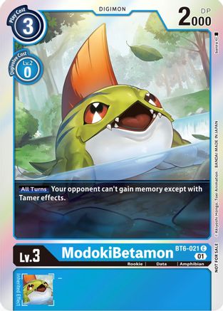 ModokiBetamon (Premium Deck Set Lucky Pack) (BT6-021) - Double Diamond Foil - Premium Digimon Single from Bandai - Just $1.07! Shop now at Game Crave Tournament Store